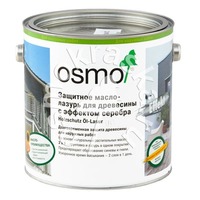 Защитное масло-лазурь для древесины с эффектом серебра OSMO Holzschutz Öl-Lasur Effekt